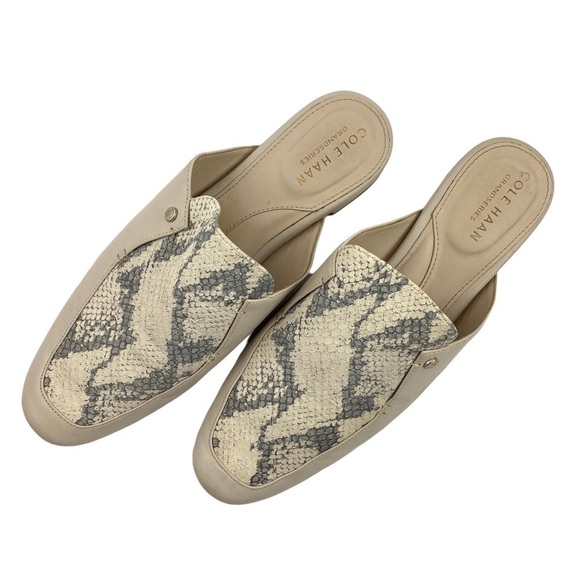 𝅺COLE Haan Grand Series Ryan Mule in Pumice Stone Color sz 7B - Picture 2 of 16